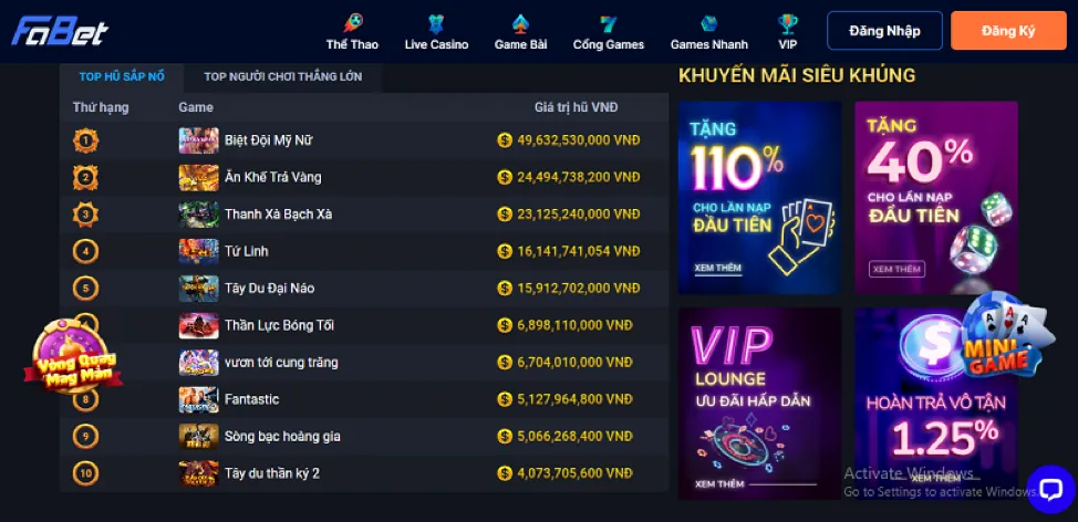 Chương trình Đại lý ranvip web